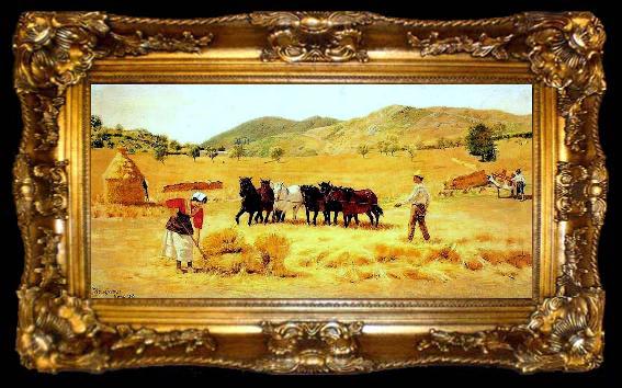 framed  Pedro Weingartner Harvest, ta009-2